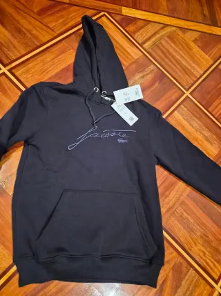 Sudadera Lacoste Negra Talla S
