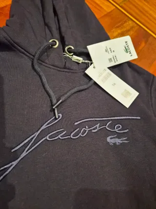 Sudadera Lacoste Negra Talla S