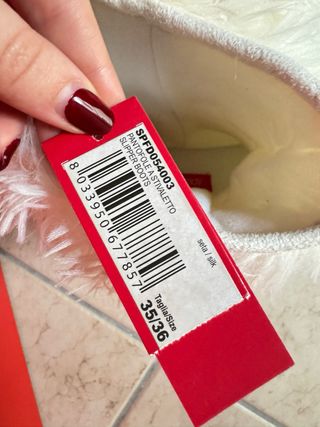 new white slipper silk boots size 35/36 yamamay