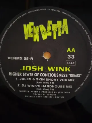 Vinilo Josh Wink - Higher State of Consciousness R