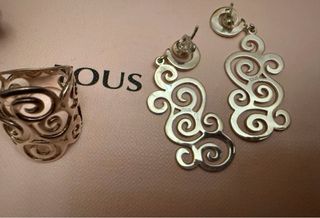 Conjunto Tous Espiral: Pulsera, Anillo y Pendiente