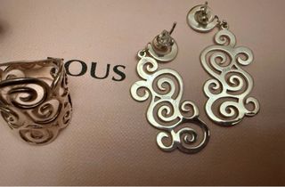 Conjunto Tous Espiral: Pulsera, Anillo y Pendiente