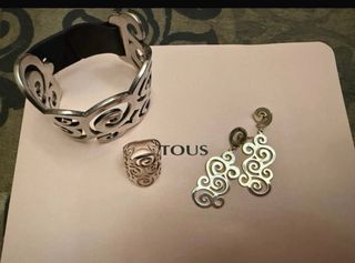 Conjunto Tous Espiral: Pulsera, Anillo y Pendiente
