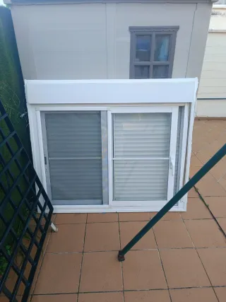 Ventana Climalit con Persiana, reja y mosquitera