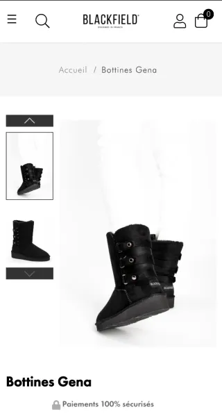 Botas Blackfield Gena Negras Sin Estrenar