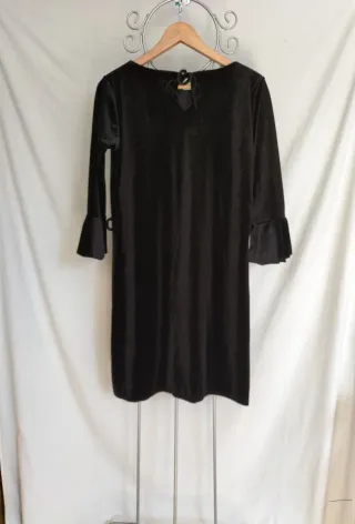 Vestido Terciopelo Negro Talla U
