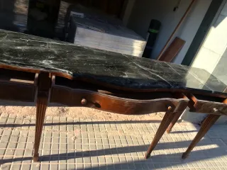 Tocador antiguo vintage mármol y madera