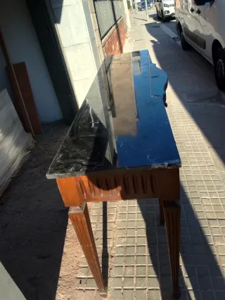 Tocador antiguo vintage mármol y madera