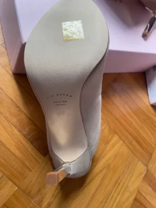 Mia Becar Scarpe Décolleté Tacco Oro Beige