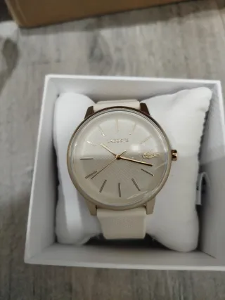 Reloj Lacoste Dorado y Beige