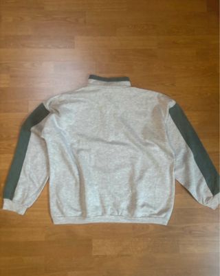 Sudadera Vintage Gris y Verde