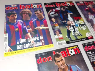 5 REVISTAS DON BALON FC BARCELONA MESSI MARADONA