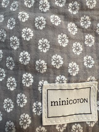 Saco Minicoton gris estampado