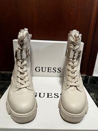 Botines Guess Beige/Blanco