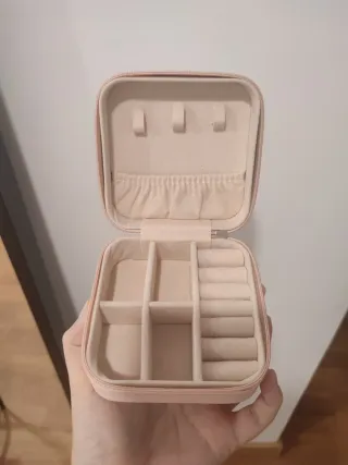 Joyero organizador rosa