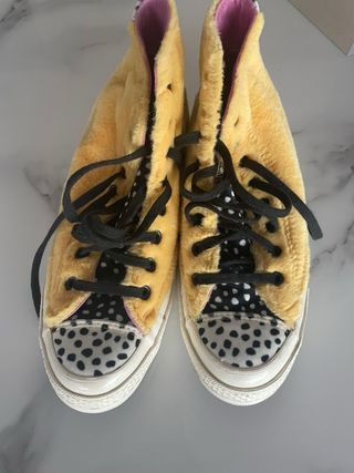 Converse All Star Peluche Amarillo Talla 40