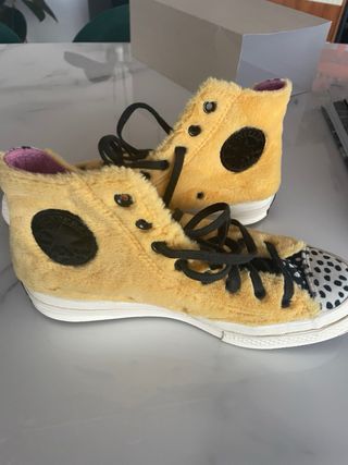 Converse All Star Peluche Amarillo Talla 40