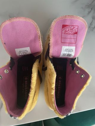 Converse All Star Peluche Amarillo Talla 40