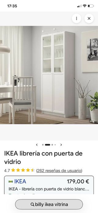 Estantería Billy Ikea Blanca con Puertas