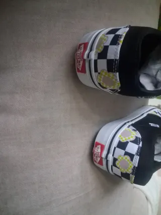 Zapatillas Vans Checkerboard Flores