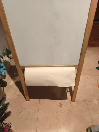 Pizarra caballete madera tizas/rotulador