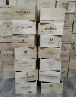 14 Cajas de Madera para Expositores tienda