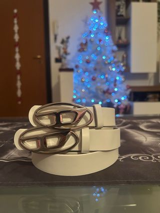 Set 2 cinture Diesel fibbia argento