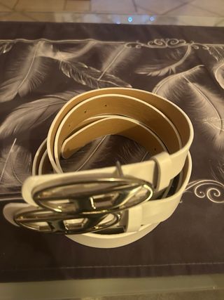 Set 2 cinture Diesel fibbia argento