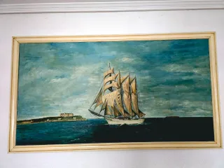 Lienzo Juan Sebastián Elcano Santander