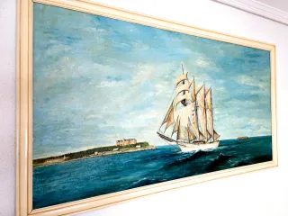 Lienzo Juan Sebastián Elcano Santander
