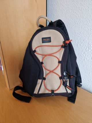 Mochila Coronel Tapioca negra y beige