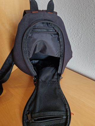 Mochila Coronel Tapioca negra y beige