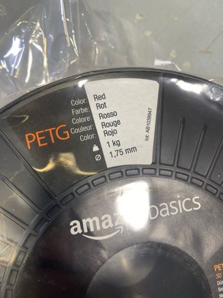 Filamento Amazon Basics PETG 1.75mm Vermelho