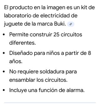 Juego Electric Lab Buki 25 circuitos