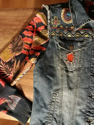 Cazadora Vaquera Desigual Multicolor
