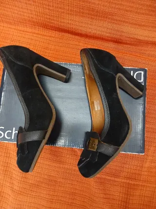 Décolleté Dr. Scholl's Nere in Camoscio