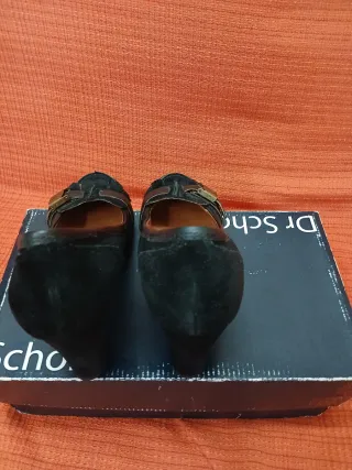 Décolleté Dr. Scholl's Nere in Camoscio