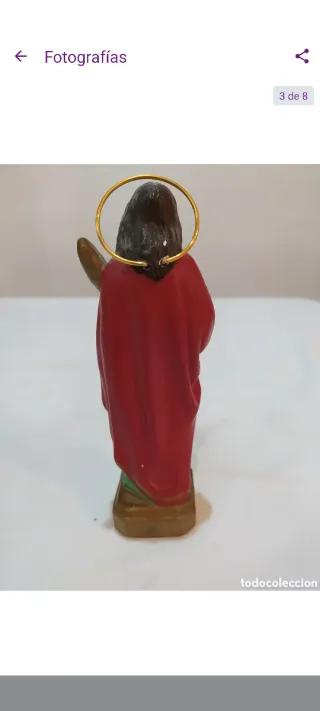 Antigua figura religiosa Santa Lucía