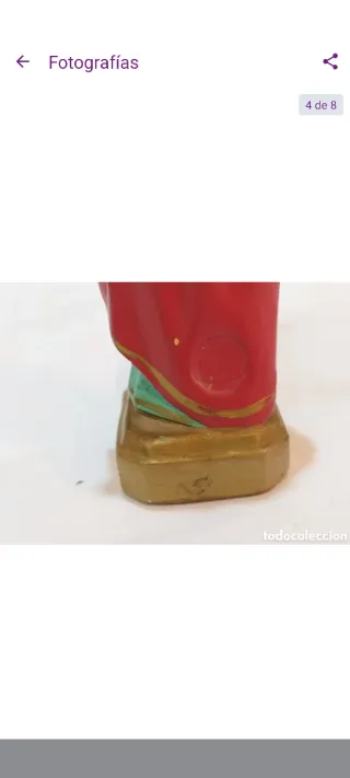 Antigua figura religiosa Santa Lucía