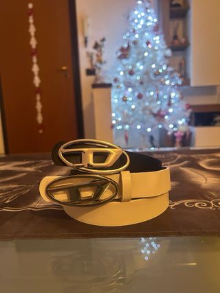 Set 2 cinture Diesel fibbia logo