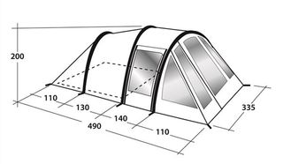 Tienda campaña inflable Outwell Up Away 500