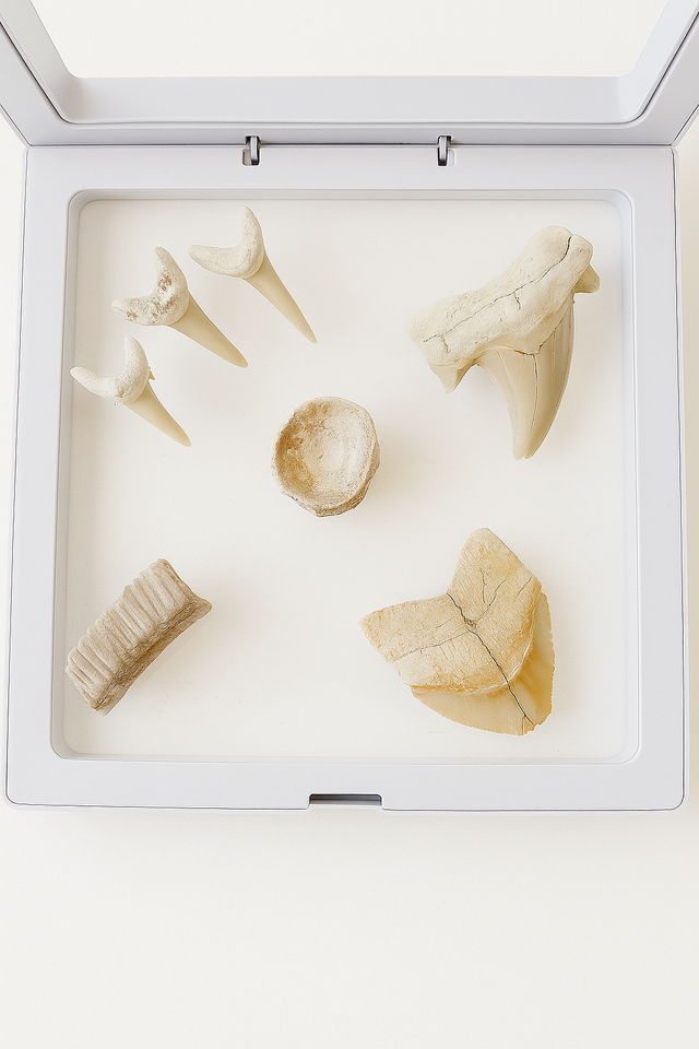 Kit Explorador Dinosaurios Marinos Tiburón fósiles