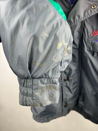 Giubbino Vintage Nevica Taglia 50 Grigio Multicolo