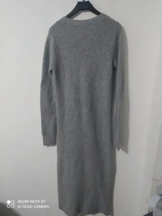 Cárdigan largo Zara gris