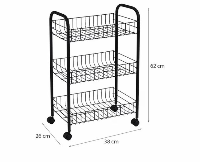 Carrito Organizador Cocina 3 Niveles
