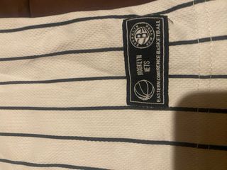 Camiseta NBA Brooklyn Nets Nike Blanca Rayas