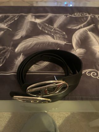 Set 2 Cinture Diesel Fibbia Logo Oval