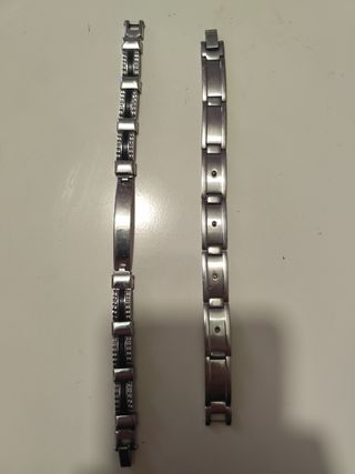 2 Pulseras Acero Inoxidable