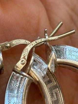 Orecchini lavorati argento 925