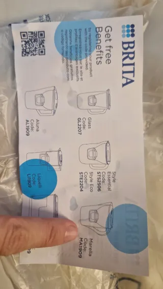 Piezas repuesto y tapa Brita Marella